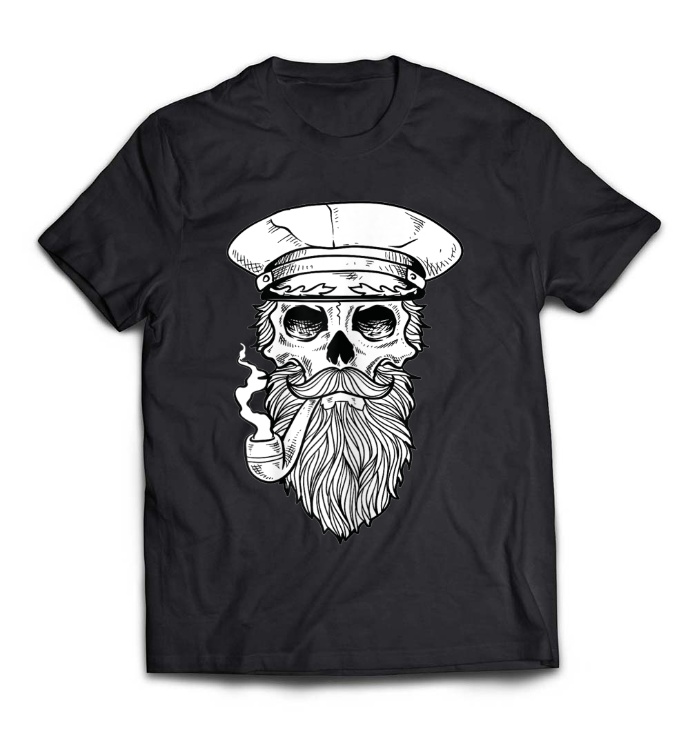 Skull Bones Smokin Sailor Tattoo T-Shirt: Embrace Your Nautical Spirit